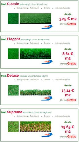 precio más barato de cesped artificial